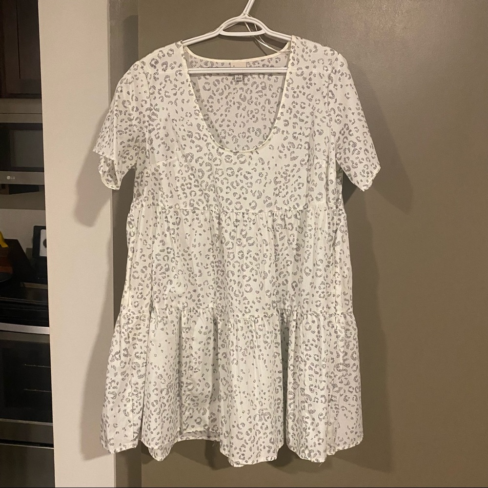 Black + White Cheetah Print Dress